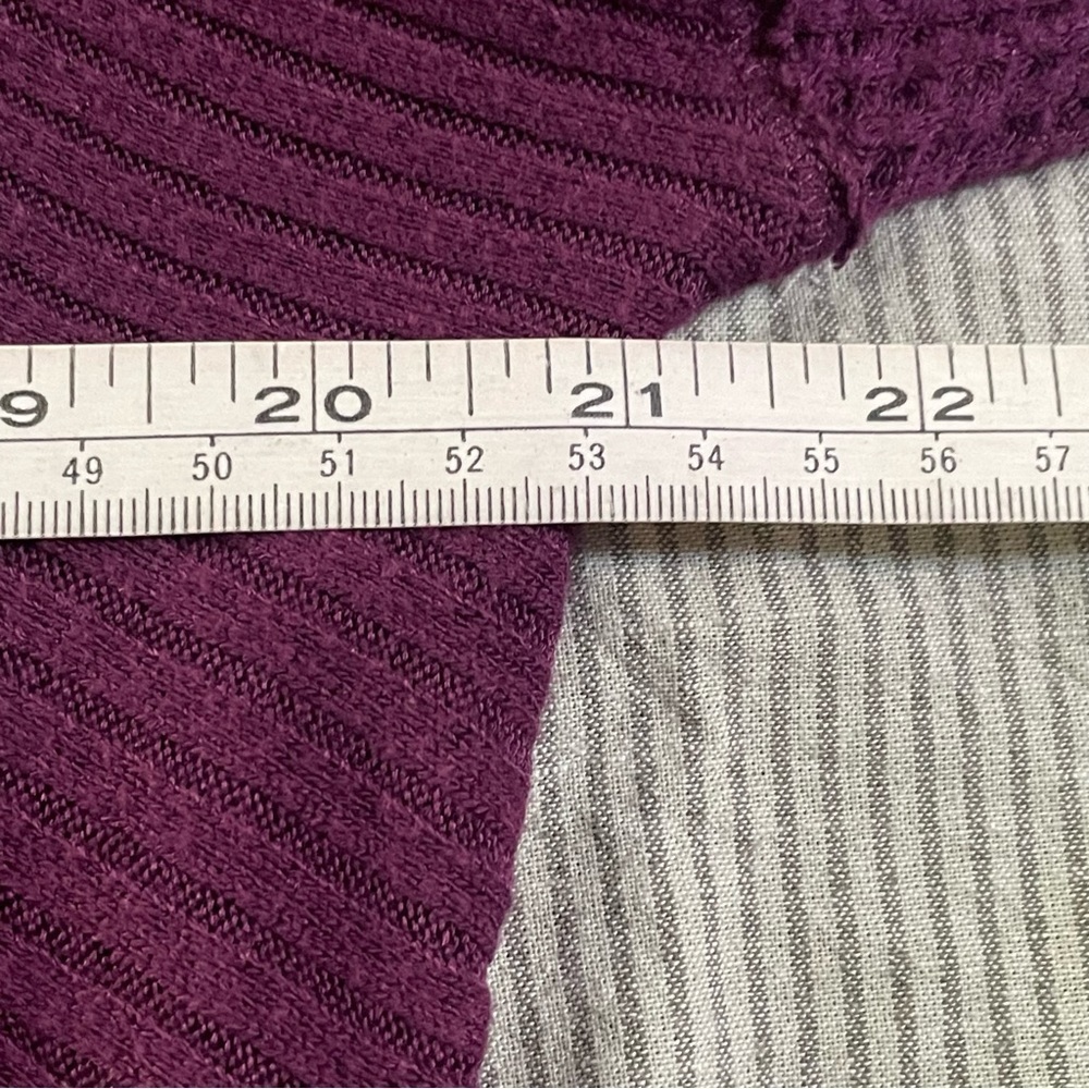 Free People Ventura Thermal Top Shirt Pullover Purple Violet Size XSmall - Picture 8 of 10
